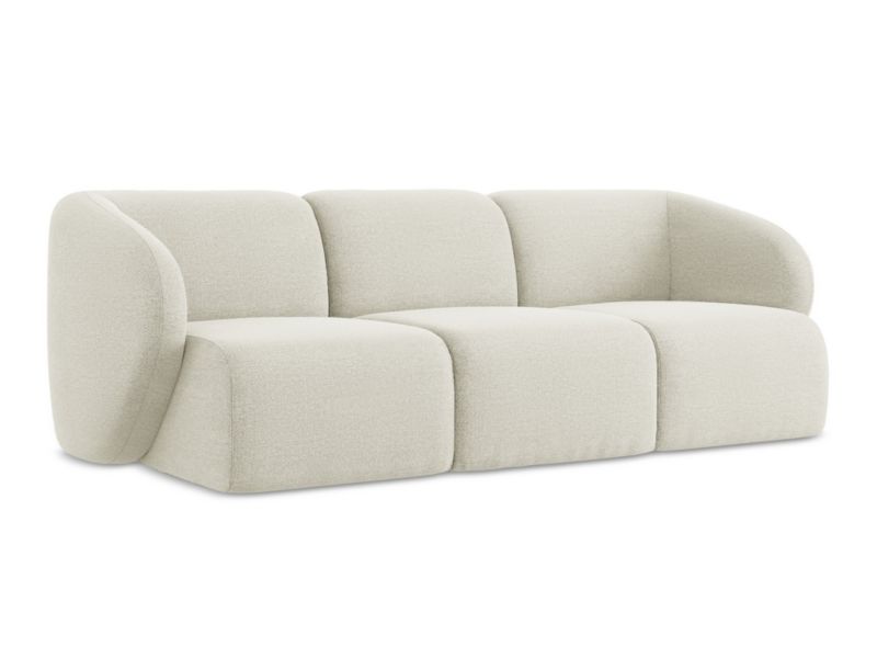 3-osobowa kanapa modułowa LaMiaSofa CERVO z tkaniny bouclé 244x94 cm piaskowy 1 szt.