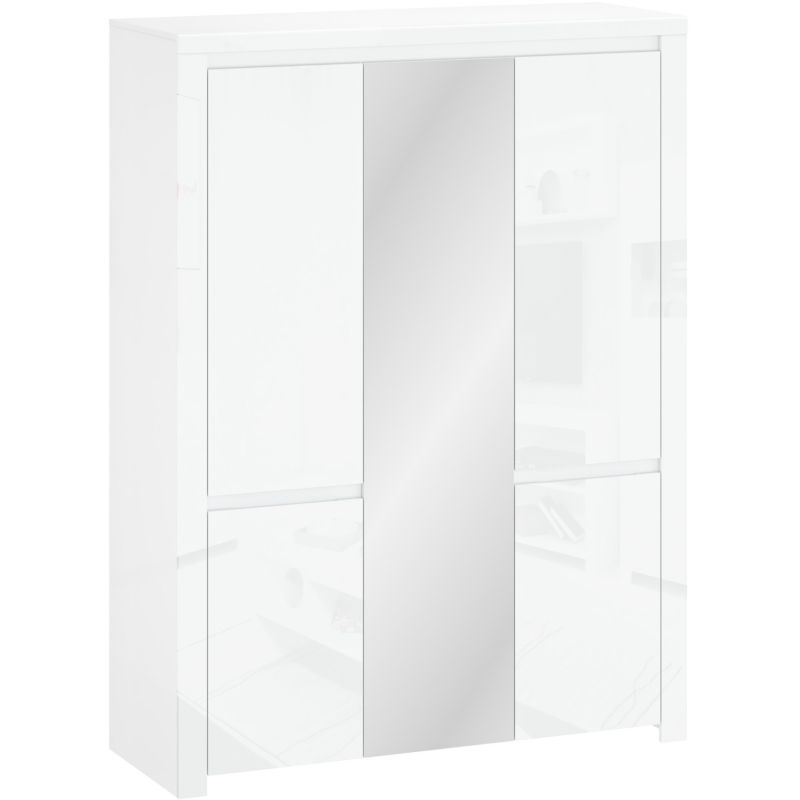 Szafa do sypialni FLARE Mebel Elite z Lustrem Pięciodrzwiowa 151 cm 1 szt