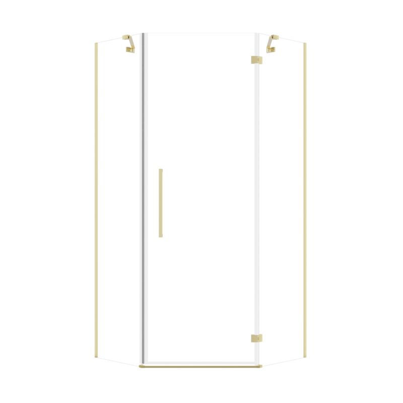 Kabina prysznicowa SEVANTE 100x100 pięciokątna uchylna LEVANZO złota 1 szt.