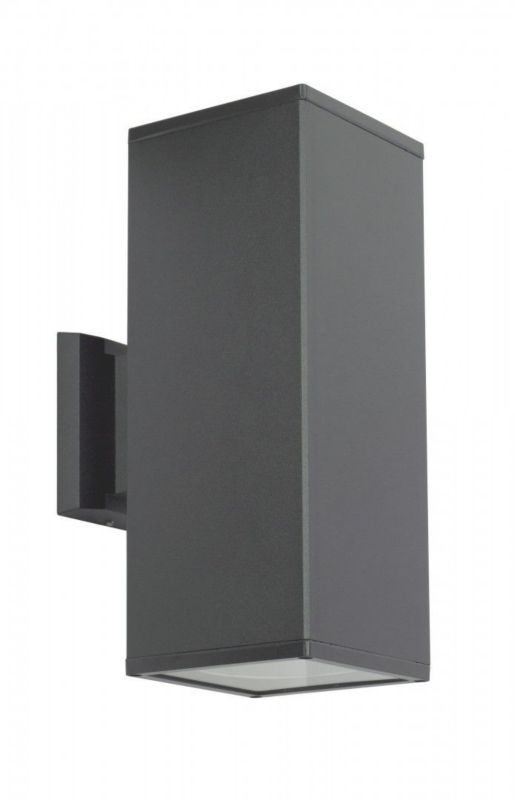 Kinkiet ścienny zewnętrzny SU-MA Adela ciemnoszary 2 x E27 x IP54 wym: 30 x 12 x 18,5 cm - 1 szt.