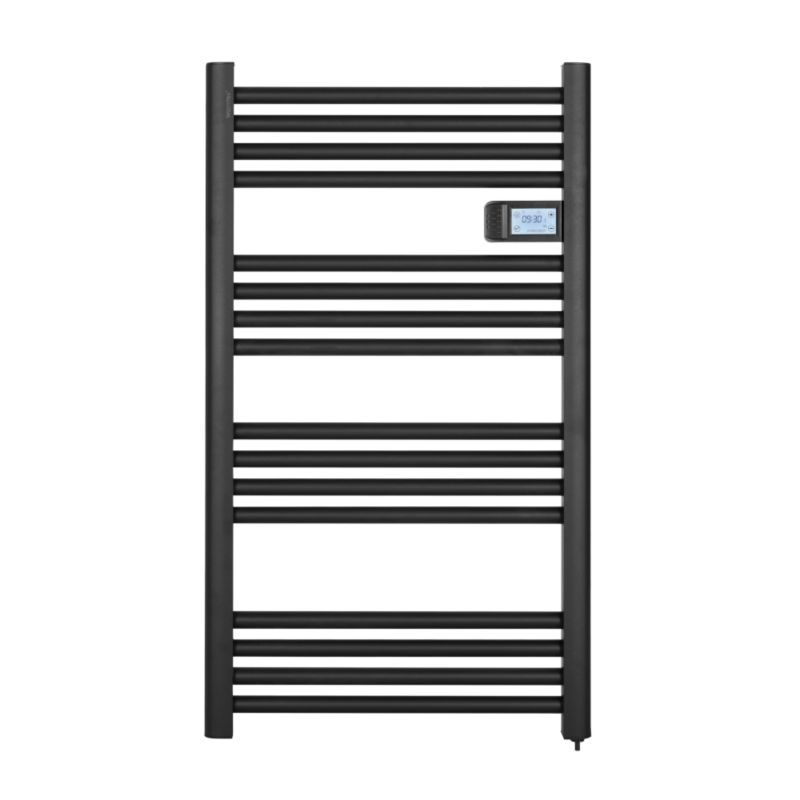 Grzejnik łazienkowy elektryczny Warmtec 500W 53x96cm programator aluminium czarny Varilla 1szt.