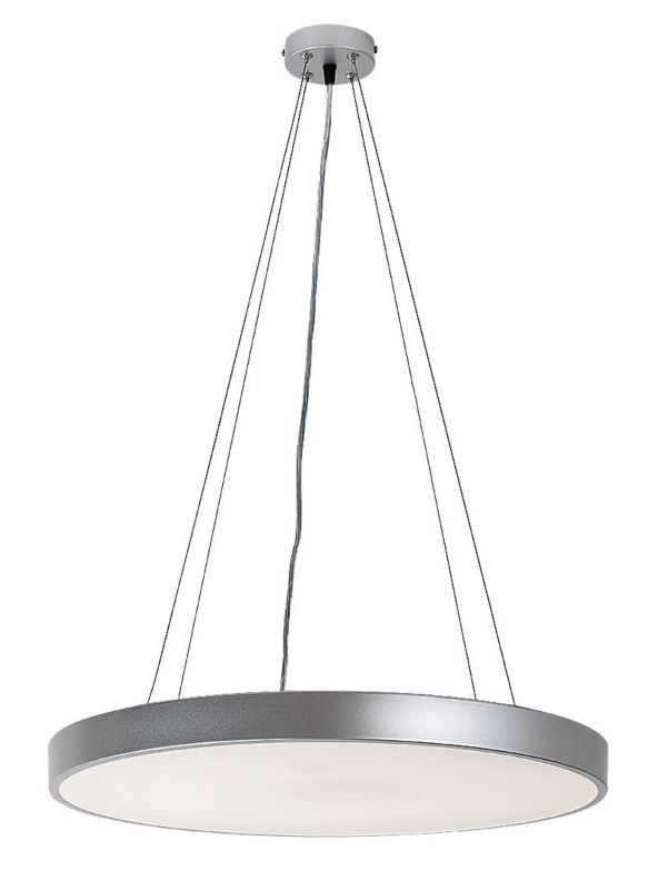 Lampa wisząca Rabalux Tesia 0408 srebrno-biała nowoczesna wbudowany LED 36W 1 szt.