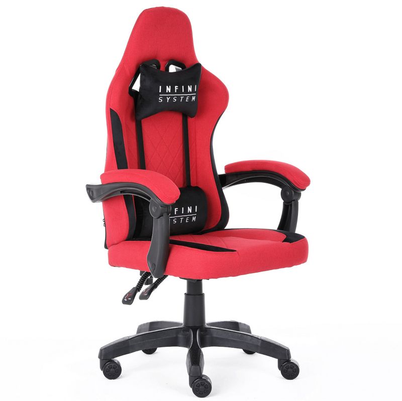 Fotel gamingowy Infini System Red, 1szt
