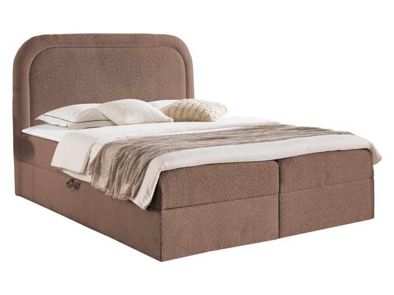 Łoże kontynentalne MIRJAN 24 Bonito 160x200 + topper brudny róż 1 szt.