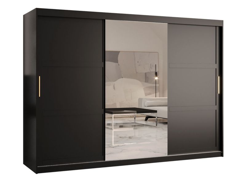 Szafa przesuwna MIRJAN 24 Ramiro 2 250 czarny 1 szt.