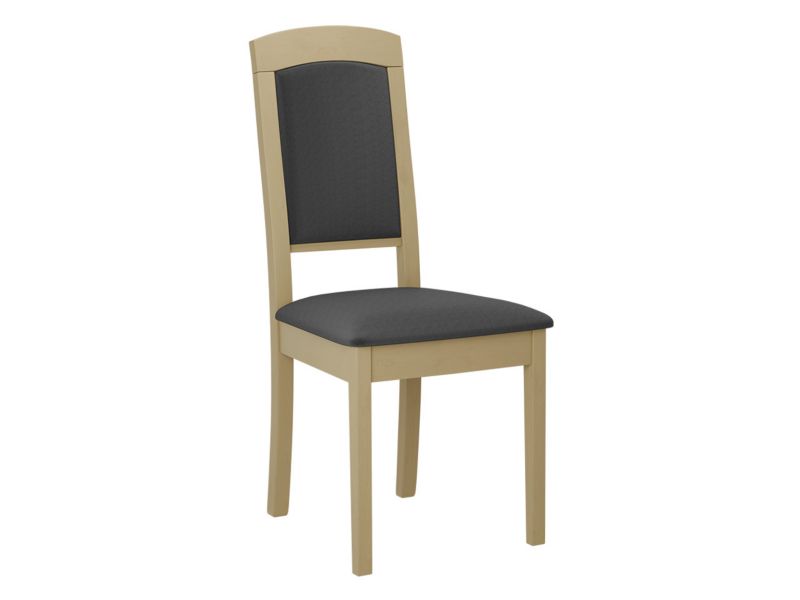 Krzesło MIRJAN 24 tapicerowane Roma XIV dąb sonoma/aksamit stalowy szary 1 szt.