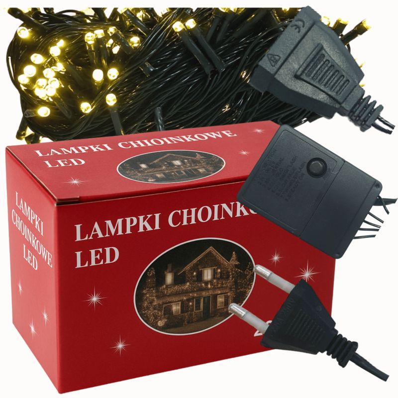 Lampki choinkowe 200 LED MODO24 biały ciepły do domu i ogrodu 1 kpl