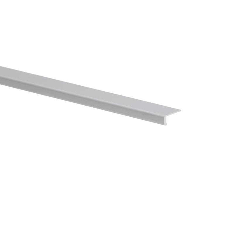 Profil krawędziowy aluminiowy gładki 2000 x 18 x 3 x 1 mm srebrny