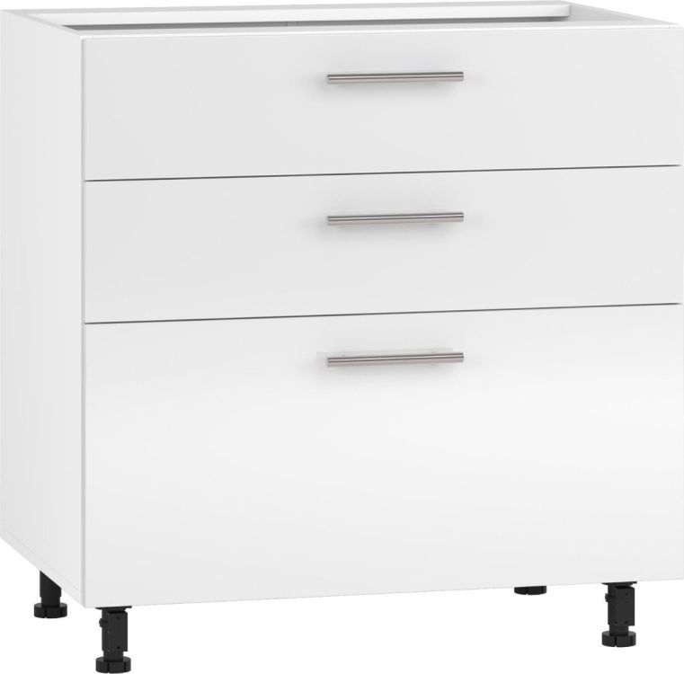 Szafka Halmar kuchenna stojąca 80 VENTO D3S-80/82 biała połysk 1 szt