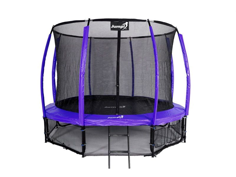 Trampolina Ogrodowa Jumpi 374cm/12FT Maxy Comfort Plus Fioletowa Z Wewnętrzną Siatką 1 szt