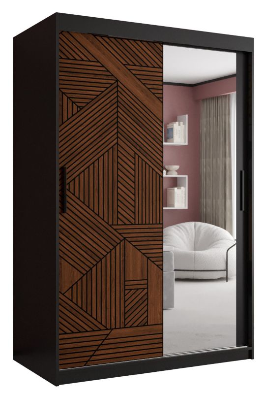 Szafa przesuwna Abiks MARSYLIA 2 120 Czarny 1szt.