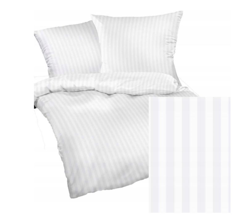 Komplet pościeli z mikrofibry KAM-POL bawełna 100% na zamek pasek 1 cm 180x200 + 2x50x60 3 szt.