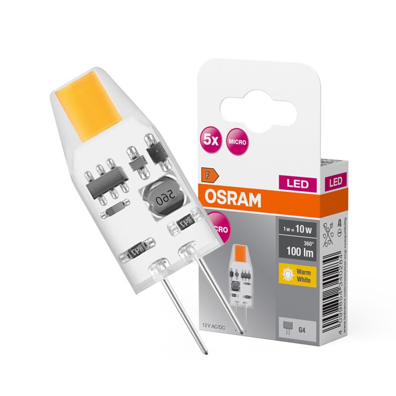 Żarówka LED Osram Kapsułka G4 1W 100lm 2700K 12V 320st 5 szt.