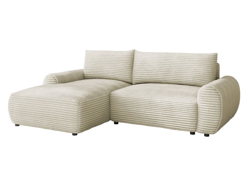 Narożnik z funkcją spania MIRJAN 24 Bello lewy sztruks ecru 1 szt.