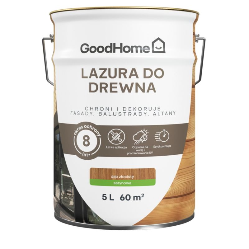 Lazura GoodHome 8 lat dąb złocisty 5 l