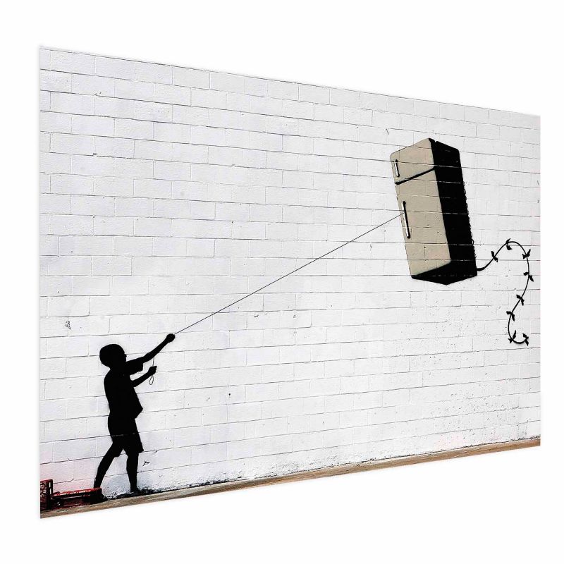 Plakat Artgeist Latająca lodówka 42x29,7 cm bez ramy 1 szt