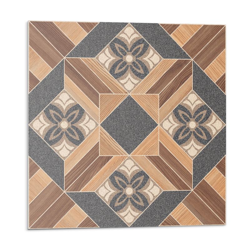 Kafelki samoprzylepne Wallfluent 50x50 cm Florystyczny design w subtelnych odcieniach 4 szt.