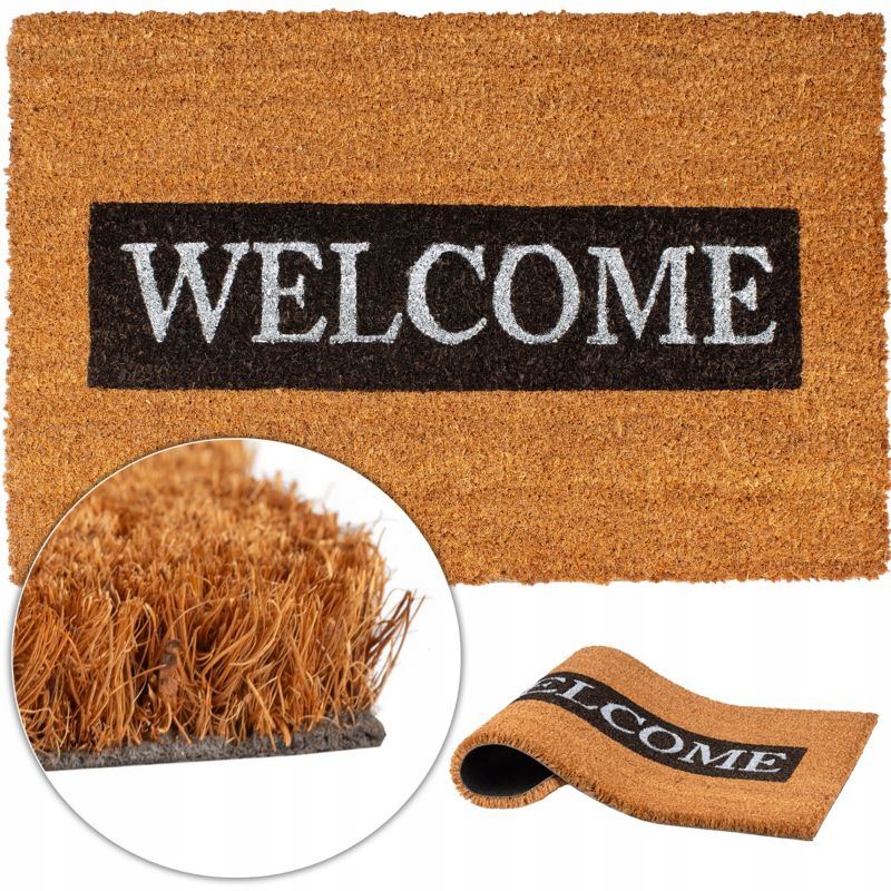 Wycieraczka kokos Deco4Home Welcome pod drzwi 40 x 60 cm 1 szt.