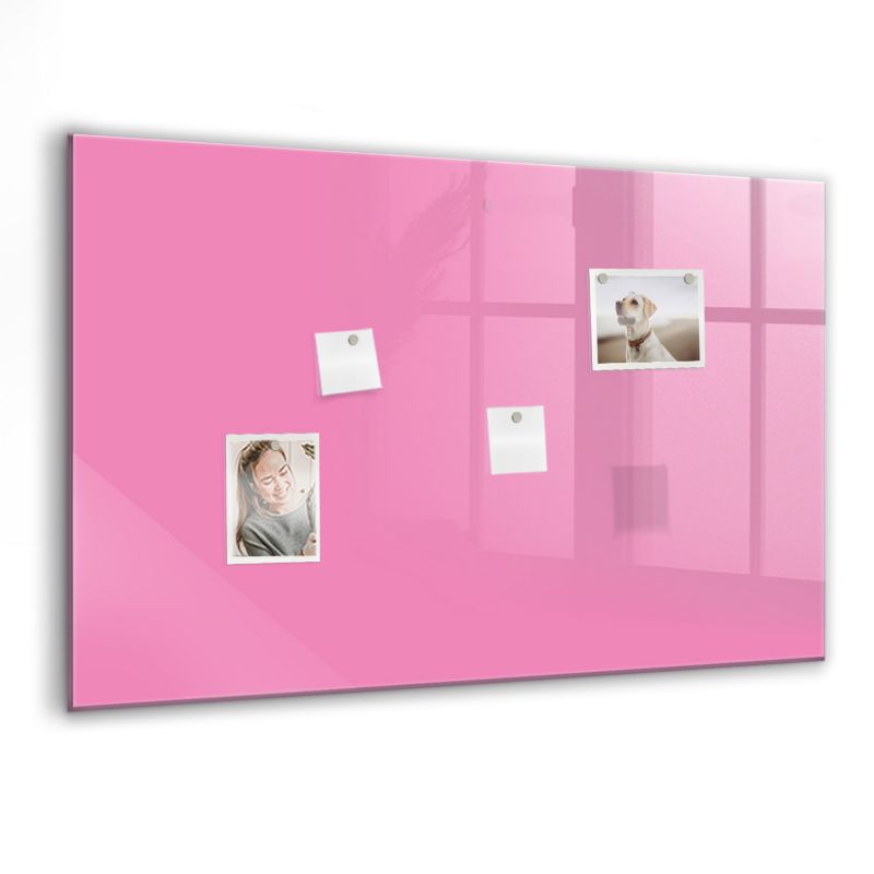 Tablica magnetyczna z nadrukiem Wallfluent 90x60 cm Kolor różowy 1 szt.