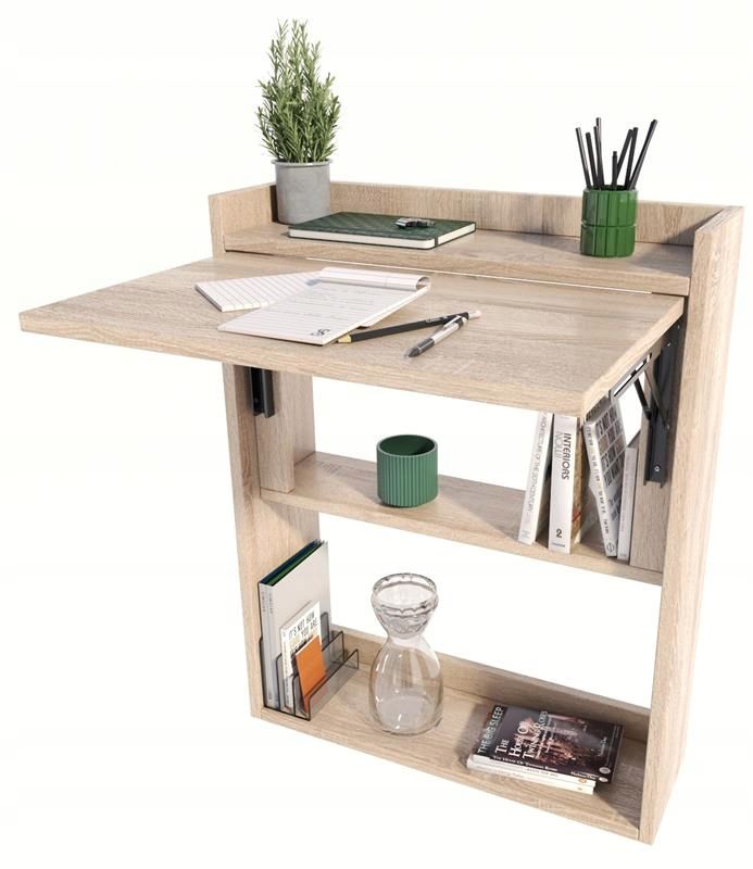 Biurko Matkam ścienne składane Per dąb sonoma 1 szt.