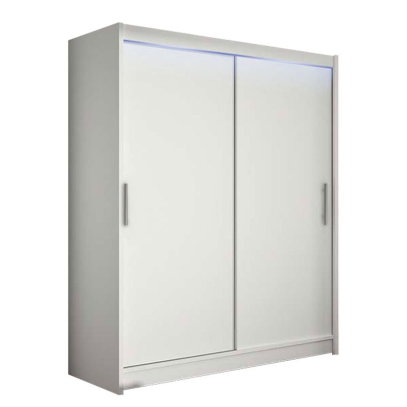 Szafa MIRJAN 24 z drzwiami przesuwnymi Presto I z oświetleniem RGB biały 1 szt.