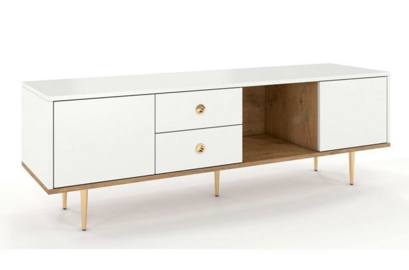 Szafka RTV HARMONI 160 biała SKANDICA 1 szt.