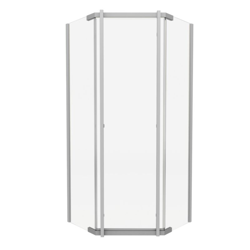 Kabina prysznicowa Durasan Titanium Open Chrom 80x80x200 pięciokątna, chrom, 6 mm, easy clean 1 szt.