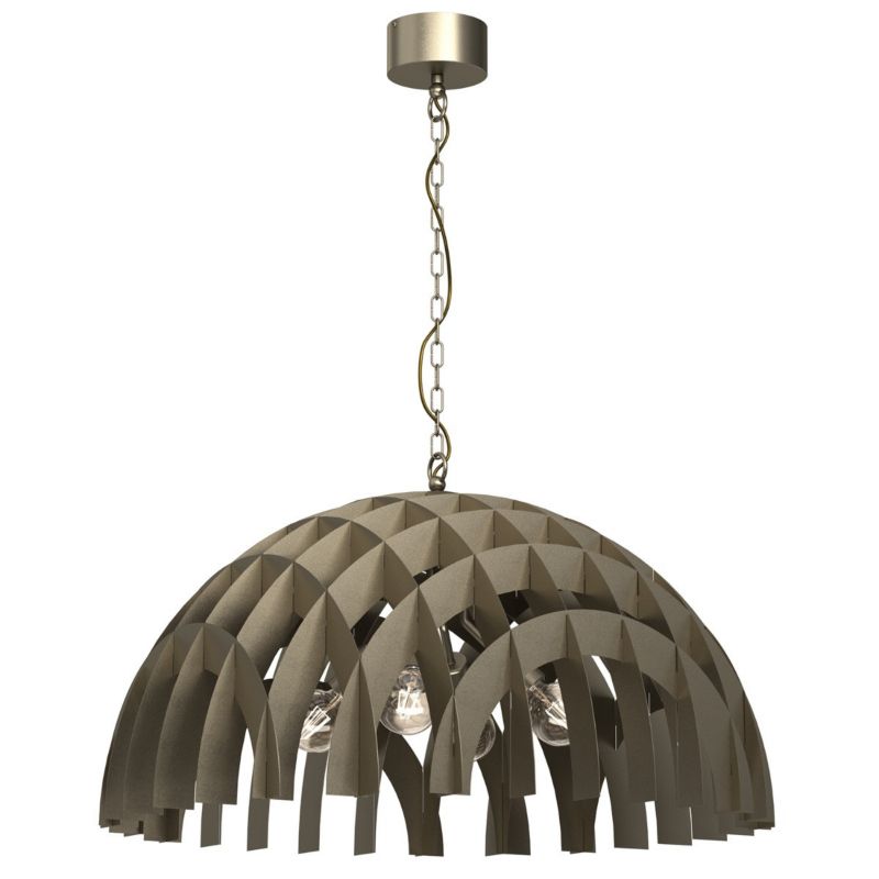 Lampa wisząca Luminex Space tytanowe złoto wym: 130 x 77 x 77 cm 4xE27 x 15W 1 szt.