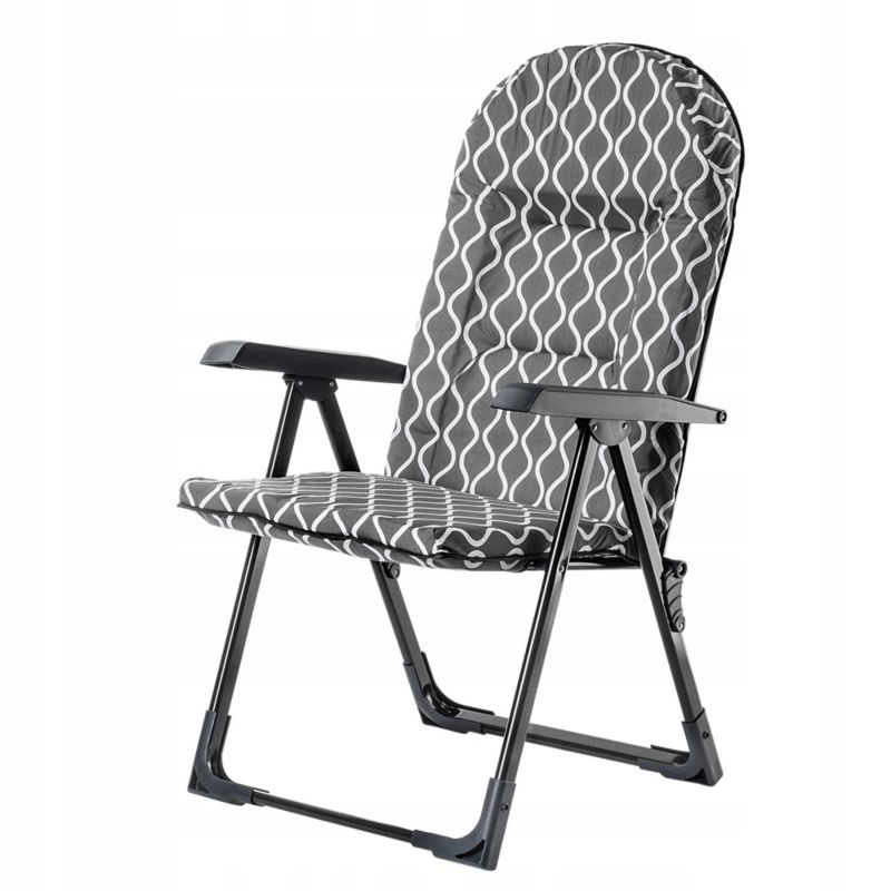 Leżak KADAX Ogrodowy Fotel Składany Krzesło Balkon 1szt.