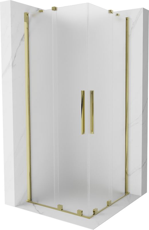 Kabina prysznicowa rozsuwana Mexen Velar szron złoty 1 szt.