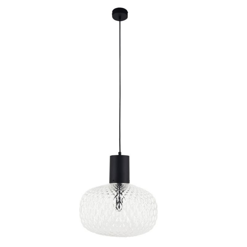 Lampa wisząca Shilo Tanpo czarno-przezroczysty wym: 167 x 30 x 30 cm 1xG9 x 2.5W 1 szt.