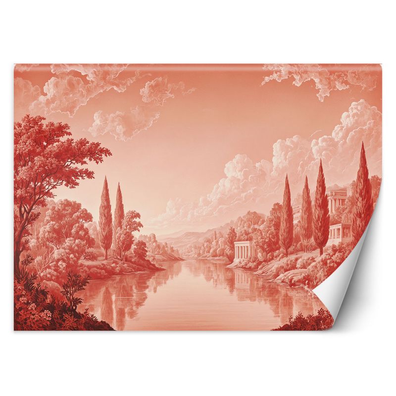 Fototapeta Feeby Czerwony Krajobraz Jezioro 250x175 1 szt