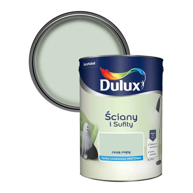 Farba Dulux Ściany i Sufity czuję miętę 5 l