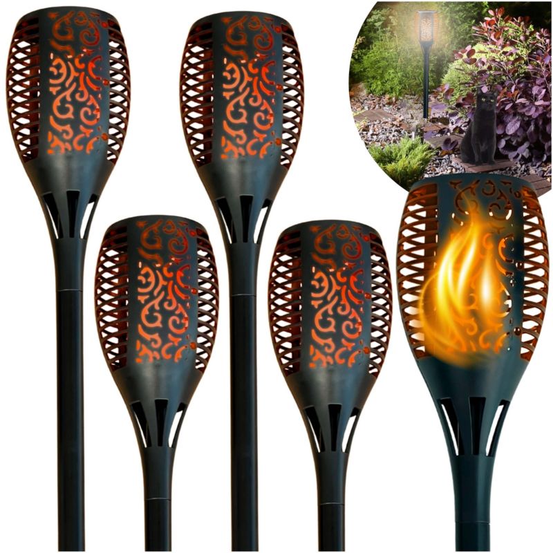 Lampa Solarna Pochodnia Blixtar B-S-LAMP-FLAME-4X 33 LED IP65 4 szt