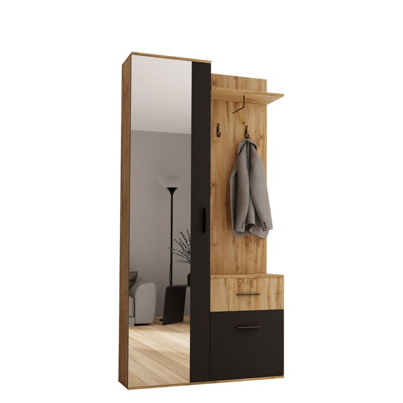 Garderoba MIRJAN 24 Rio wotan/czarny 1 szt.