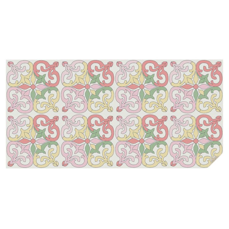 Dekoracyjna Folia Mleczna Tulup 200x100 cm Zapewnia Prywatność Kolorowe klasyczne ornamenty 1 rol.