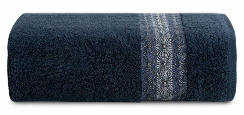 Ręcznik Kąpielowy Malika EUROFIRANY 50X90 Cm Granatowy 1szt.