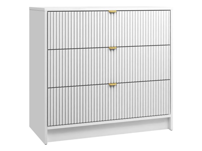 Komoda MIRJAN 24 Tireno 3SZ biały velvet 1 szt.