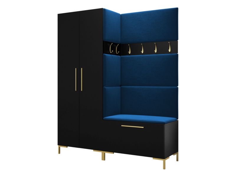 Garderoba MIRJAN 24 Zilion I czarny + granatowy 1 kpl.