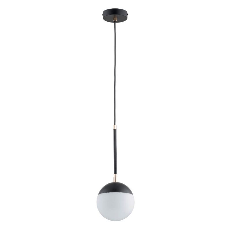 Lampa wisząca Alfa Volda 2440 czarno-biała-złota nowoczesna 1xE14 x 10W 1 szt.
