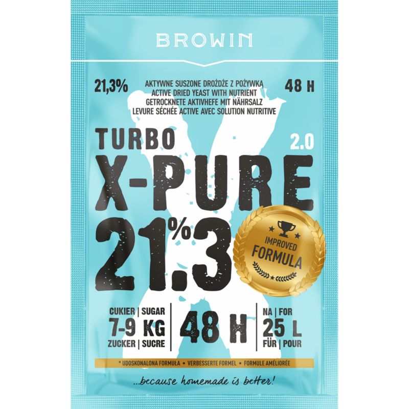 Drożdże Turbo X-Pure 21,3 % 48 h 135 g