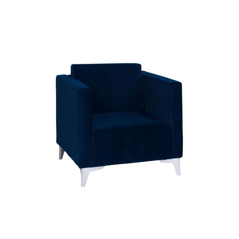 Fotel MIRJAN 24 Szafir granatowy + biały połysk 1 szt.