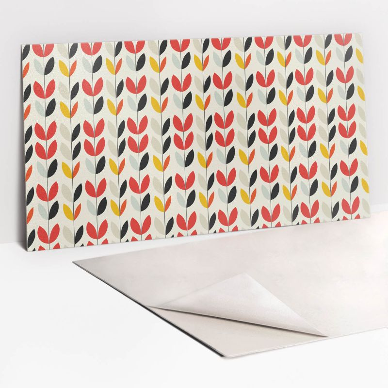 Panel samoprzylepny Tulup 100x50 cm Boho rośliny liście 1 szt.