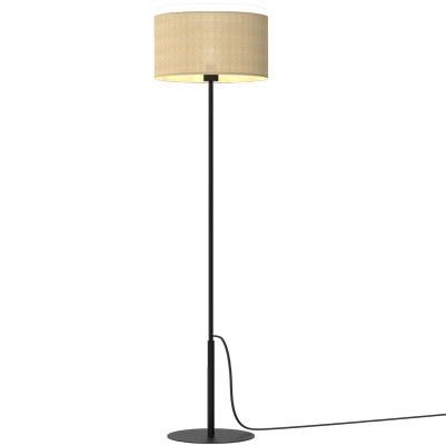 Lampa podłogowa stojąca Luminex Jute czarno-kremowa 1 x E27 x 15W wym: 150 x 40 x 40 cm - 1 szt.