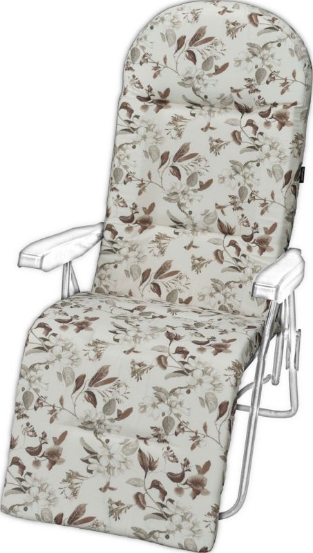 Poduszka na leżak z podnóżkiem AMPO pianka beżowy brązowy 1 szt.