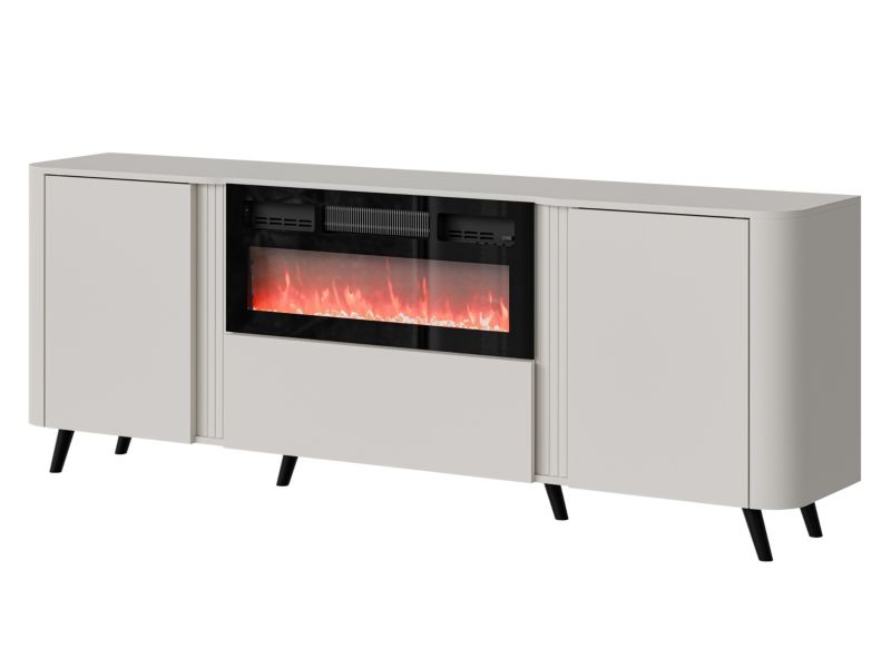 Komoda z kominkiem MIRJAN 24 Volare 200 EF kaszmir mat 1 szt.