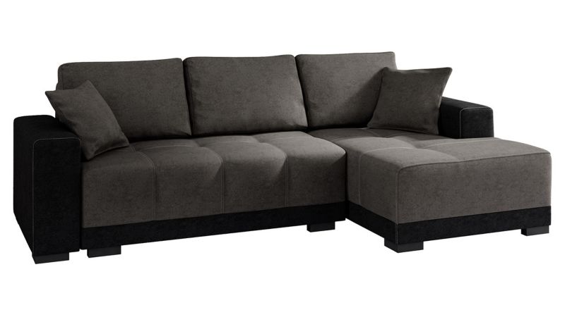 Narożnik z funkcją spania MIRJAN 24 Dallas prawy czarny/ciemny szary 1 szt.