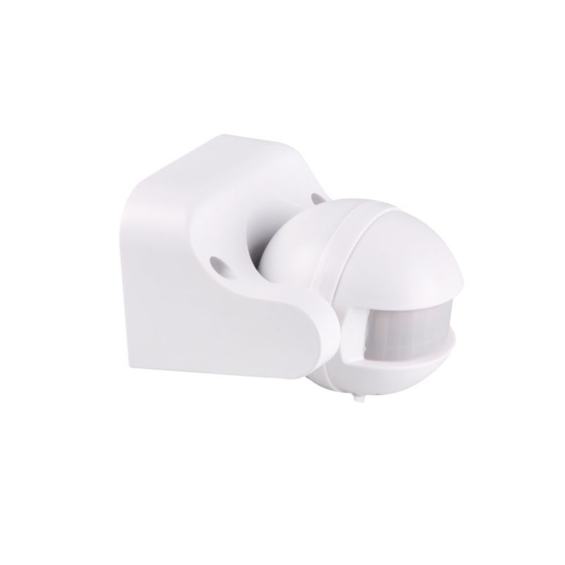 Czujnik ruchu i zmierzchu Polux podczerwień PIR biały do 12 metrów sufitowy natynkowy IP44 wym: 10 x 8,6 x 6 cm - 1 szt.