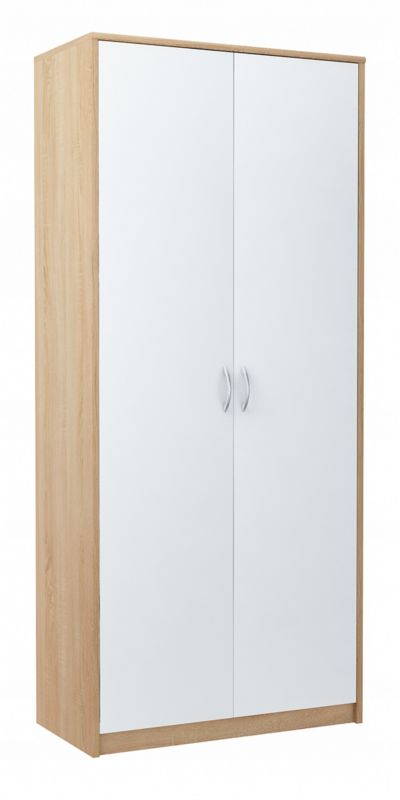 Szafa Matkam 85 cm 2D1P regał Rob biały-sonoma 1 szt.