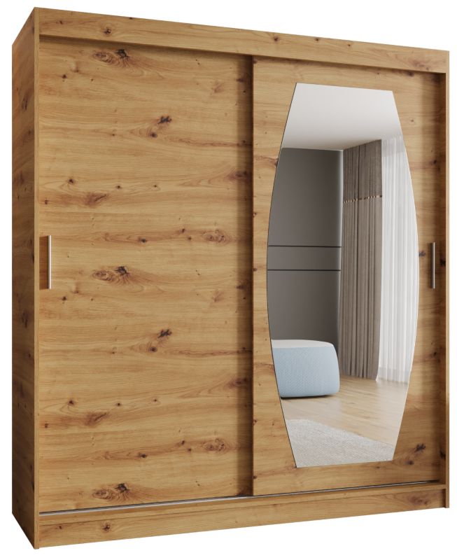 Szafa przesuwna Garderoba Abiks ROSSA 180 dąb artisan 1szt.